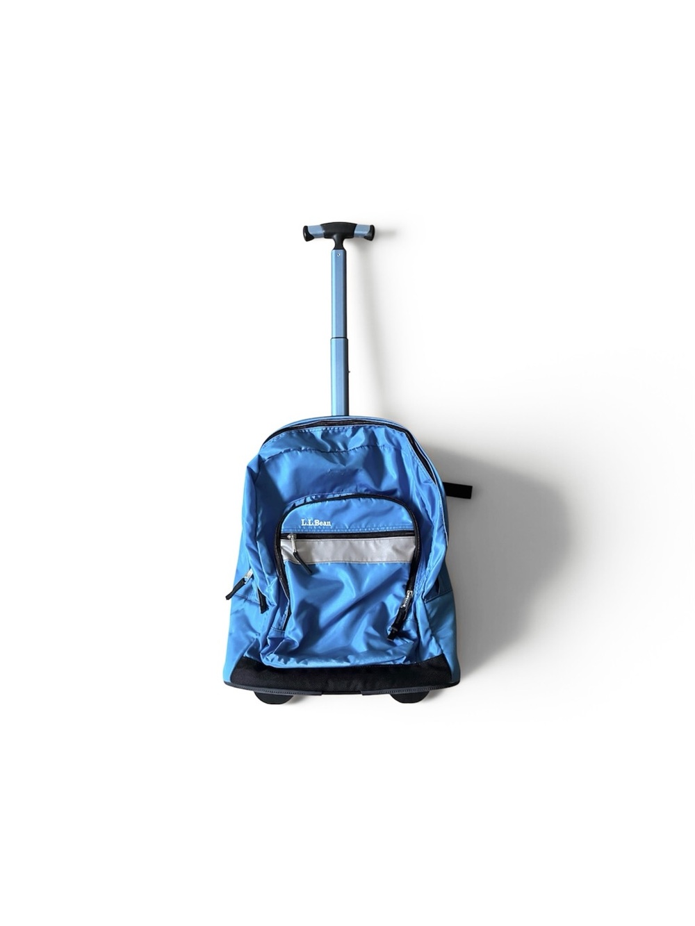 L.L. Bean Bright Blue Rolling Backpack with Telescoping Handle
